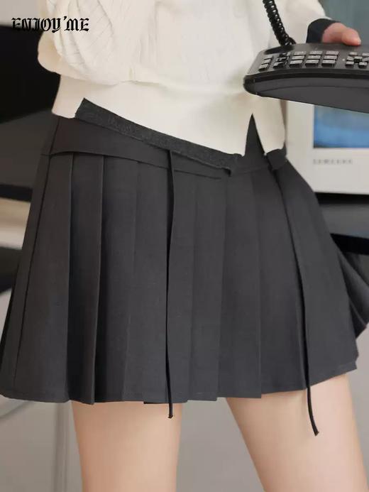 【门店同款】ENJOY春季miu系腰封百褶裙 169695451 商品图3