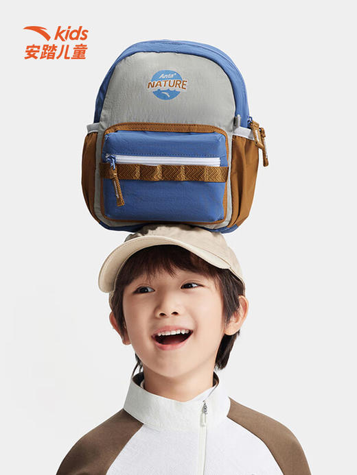 安踏儿童秋季新款男女同款大童双肩背包防泼水百搭大容量时尚392549156 商品图3