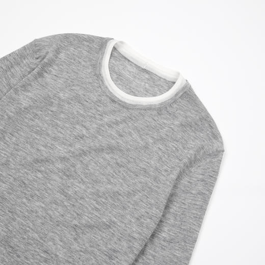 ROMI STUDIO100%水溶羊毛轻薄柔软假两件针织上衣 RWCASU6753 商品图4