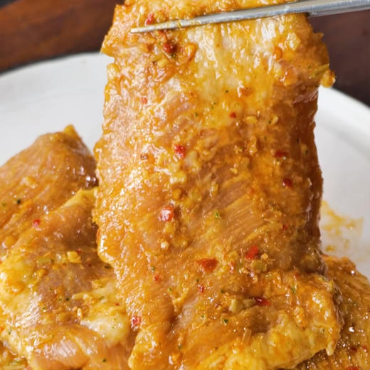 爱唐扬泰式香茅猪颈肉1kg香茅猪颈扒商用冷冻半成品东南亚餐厅原料 商品图3