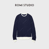 ROMI STUDIO100%水溶羊毛轻薄柔软假两件针织上衣 RWCASU6753 商品缩略图1