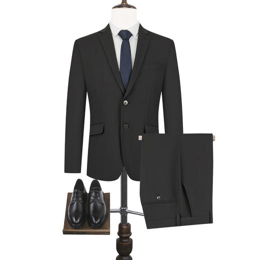 【含莱赛尔/免烫】柒牌男士西服套装经典商务免烫西装外套130C70070 商品图4