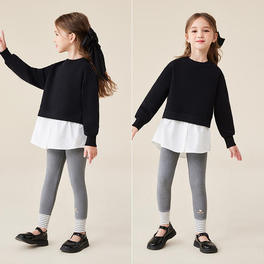 【清仓捡漏】【90-140】【精典泰迪】女童春秋条纹打底裤 商品图2