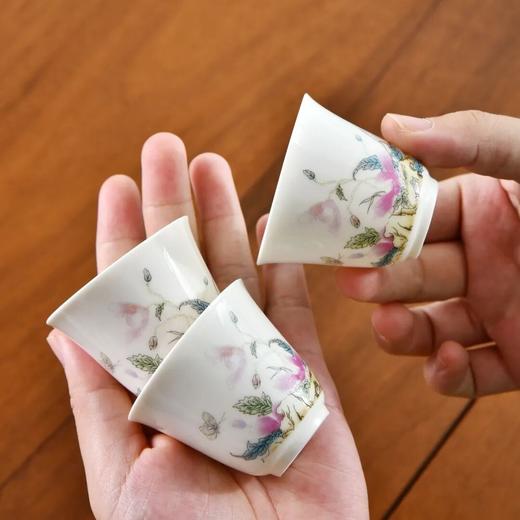  繁花似锦白瓷快客旅行杯套装｜茶席收于掌间，喝茶赏花，风雅无边～ 商品图1