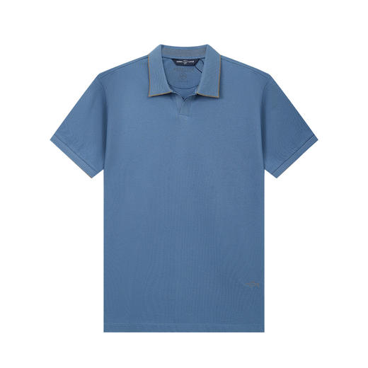 【桑蚕丝】德鲨桔色商务短袖POLO衫男2026夏季新款翻领T恤 商品图1