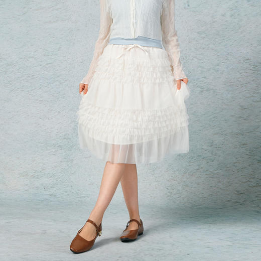 甜美减龄网纱拼接半裙-纪念日百货门店同款169604256 商品图3