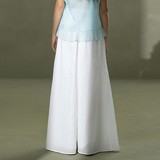 【林栖设计小店】植物染色|手工多色百搭简约宽松显瘦2026春新款阔腿裤子1961164 商品图3