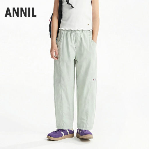 女童全腰梭织单裤夏季新款安奈儿童装EG626753 商品图0