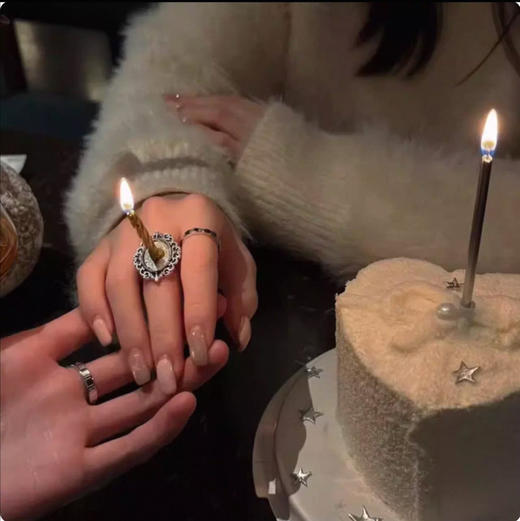 拍照神器-戒指蜡烛（2月14日前预定情人节限定款蛋糕可免费赠送） 商品图0