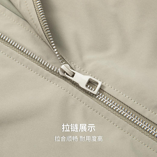 圣得西螺纹棒球领夹克2026春新款扛皱易打理工装外套 商品图9