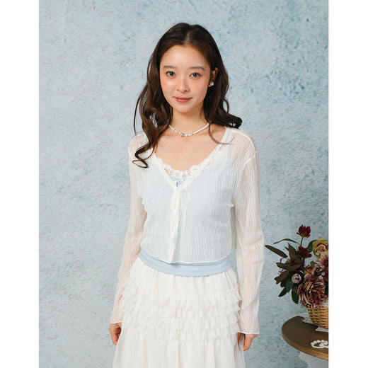 修身百搭轻薄披肩防晒上衣-纪念日百货门店同款169604192 商品图1