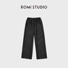 ROMI STUDIO"无缝裤"真丝羊毛混纺光泽松紧腰直筒裤RWCAX06889 商品缩略图4
