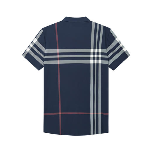 【四面弹】德鲨男装短袖条纹衬衫2026夏款休闲上衣男衬衣 商品图1