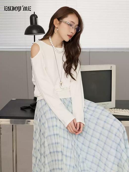 【门店同款】ENJOY春季“柔权主义”两穿露肩上衣 169248061 商品图3