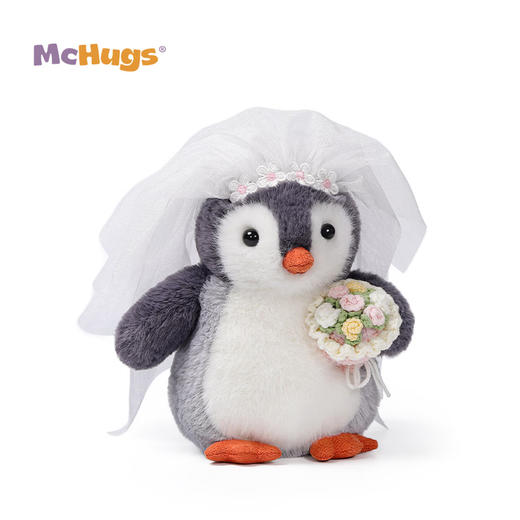 McHugs新郎新娘企鹅冰冰毛绒玩偶玩具摆件娃娃公仔生日礼物情人节新品 商品图5