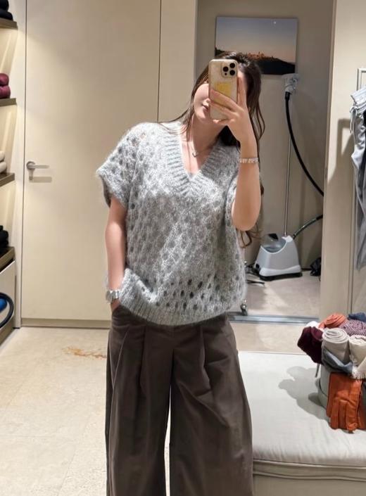 女款镂空无袖针织毛衣hu006 商品图2