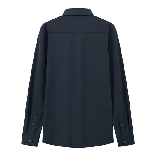 德鲨鲨鱼长袖衬衫男2026春季新款弹力休闲上衣男商务衬衣 商品图1