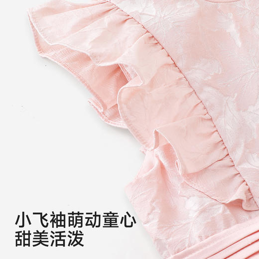 【商场同款】英氏连衣裙女童公主裙春夏背心裙子洋气周岁礼服新款 商品图3