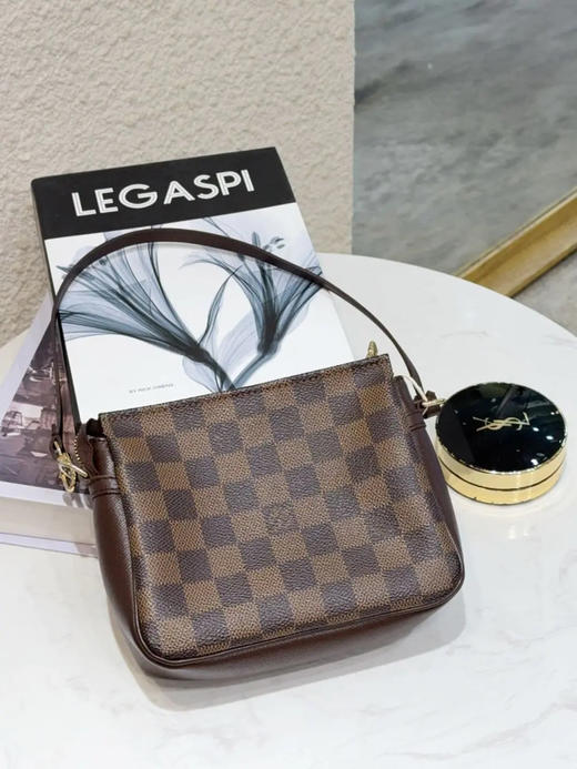 LV 中古 棕棋盘格 方胖子 麻将包 商品图0