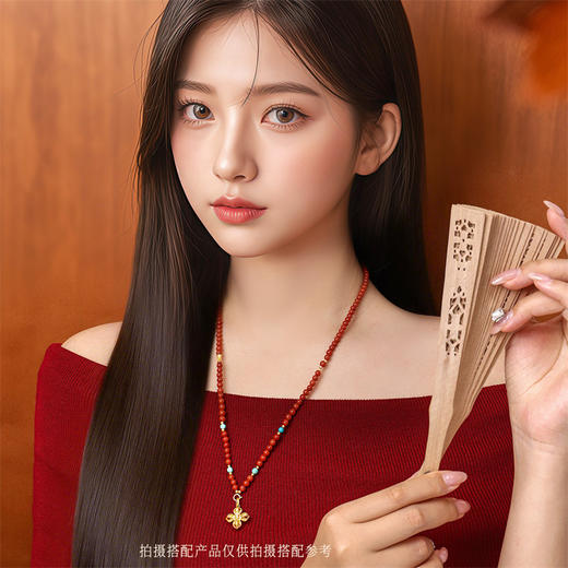 【新人专享699元】18K金镶锆十字金刚杵吊坠挂坠 MEMORA诗普琳KP225801（线上专款） 商品图1