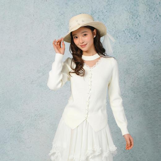 修身蕾丝单排扣上衣-纪念日百货门店同款169604272 商品图0