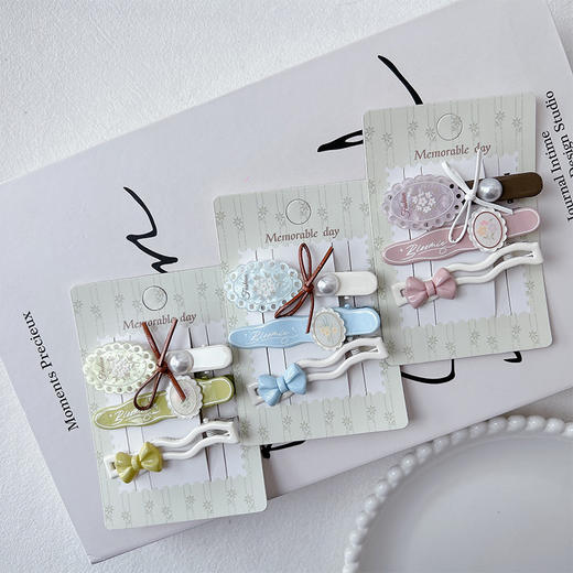 ZY南法碎花组合夹-纪念日百货门店同款169248853 商品图0