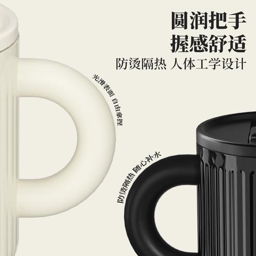 格沵可口可乐联名款徽章保温马克杯(雪融白)450ml 商品图5