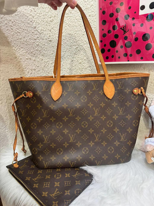 LV nf 中号 老花 米色内衬 单肩包 商品图1