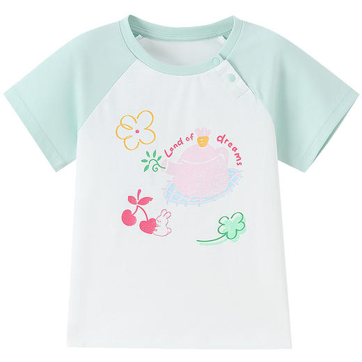 【实体店同款】女童圆领短袖上衣夏季新款安奈儿童装XG621056 商品图5