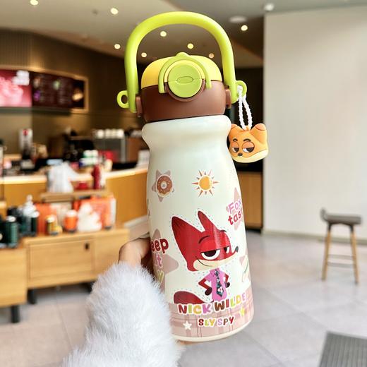 开学季福利！【550ml双饮保温杯】疯狂动物城联名保温杯2026高颜值新款女水杯学生儿童可爱双饮杯子 商品图3