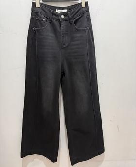 NC宽松磨毛牛仔阔腿裤51020 冬季 132284401221