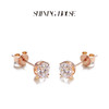 ShiningHouse[培育] 18k金钻石耳饰 圆钻形人工真钻人造钻石K金耳饰简约钻石耳饰悦己送礼臻选【此商品不支持7天无理由退货退款】预计3日发货 商品缩略图3