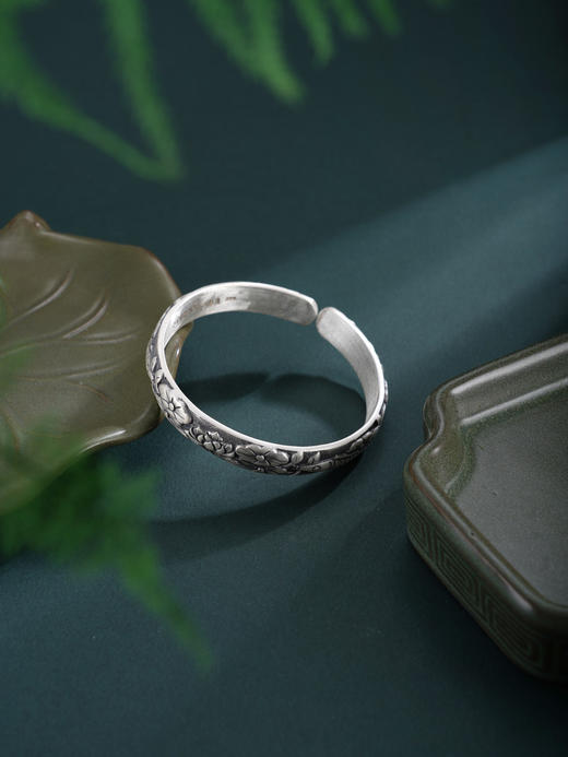 子佩集S999手工银【莲莲遇乐】手镯【55091220】原创设计 商品图3