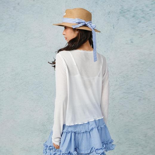 蕾丝拼接花边软糯开衫-纪念日百货门店同款169264976 商品图5