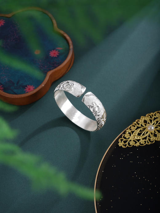 子佩集S999手工银【花开锦绣】手镯【ZYG015】原创设计2602 商品图4