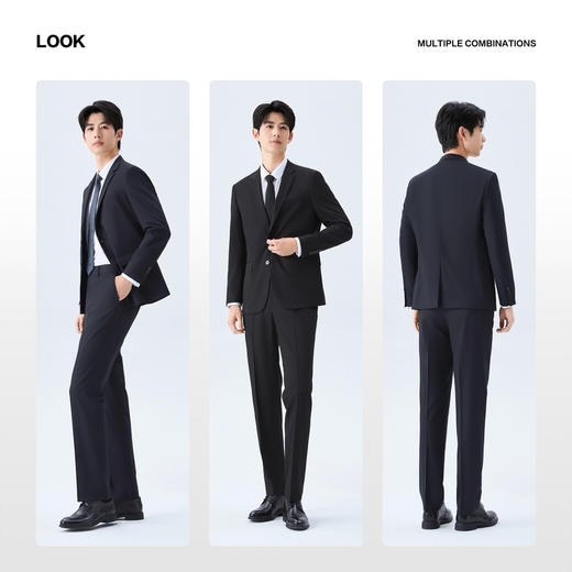 【经典求职套西】柒牌男装2026春季新品平驳领两粒扣免烫青年西服130C70060 商品图2