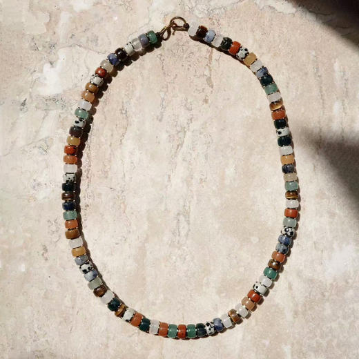 「野孩子」多宝天然石项链 | 总长约45cm 自由配色 不遵循规则 to me 天然石饰品 商品图7