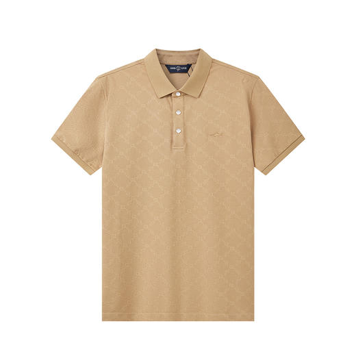 【桑蚕丝】德鲨褐色短袖翻领T恤男2026夏季新款休闲POLO衫 商品图1