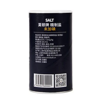 莫顿（MORTON） 精制盐737g【未加碘】无碘食盐盐 家用炒菜调味 精制食盐  /粮油调味 /调味品 /盐 商品图1