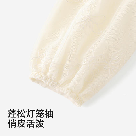 【商场同款】英氏童装女宝连衣裙网纱蓬蓬裙长袖公主裙法式小洋裙 商品图3