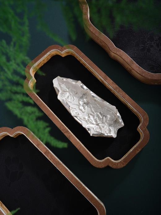 子佩集S999手工银【莲开盛世】摆件【ZYG010】原创设计2602 商品图3