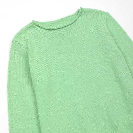 ROMI STUDIO“简约舒适”100%精梳棉圆领卷边套头毛织 RWDSS62312 商品图2