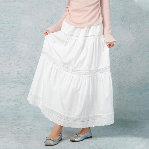 蕾丝拼接A字长半裙-纪念日百货门店同款169265231 商品图0