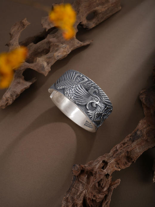 子佩集S999手工银【凤凰牡丹】手镯【ZYG024】原创设计2602 商品图3