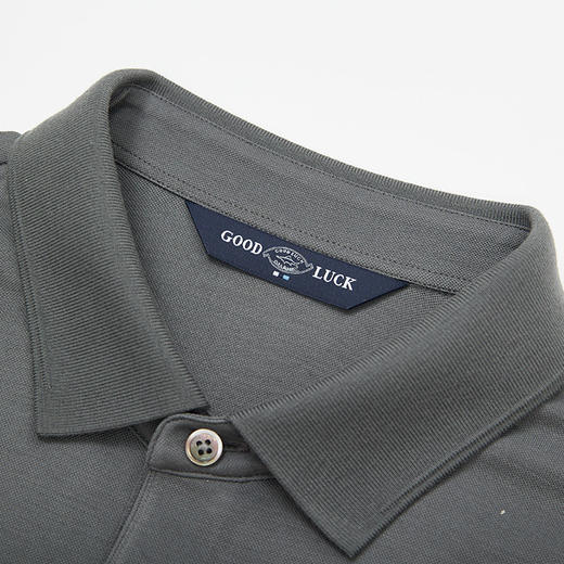 【羊毛】德鲨鲨鱼夏新款短袖翻领T恤男休闲纯色上衣POLO衫 商品图3