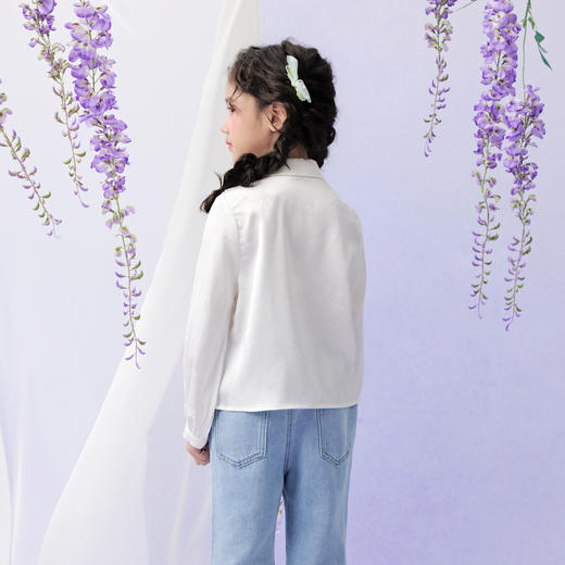 笛莎/Deesha 观山见联名2026年春季新款国风刺绣衬衫 商品图4