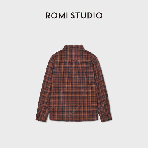 ROMI STUDIO“轻盈无物”汉麻莱赛尔呼吸感长袖格子衬衫 RWDSS61768 商品图2
