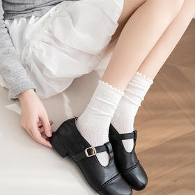 【59元3双】女士时尚爱心菱格堆堆袜春夏时尚袜子白女袜【2612516】