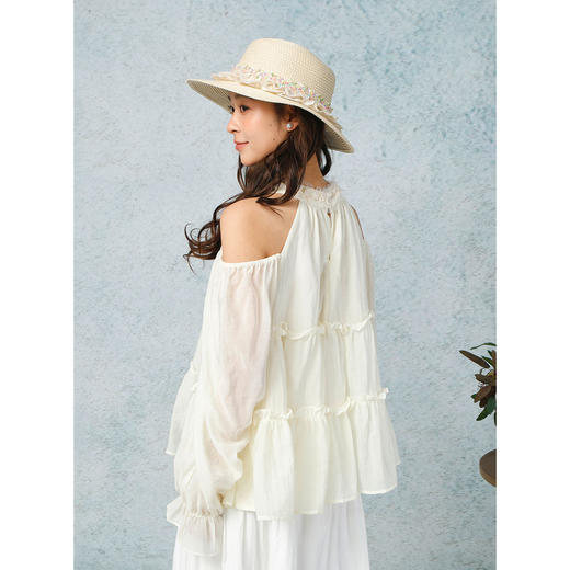 波西米亚挂脖露肩衬衫-纪念日百货门店同款169265160 商品图2