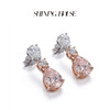 ShiningHouse[培育] 粉钻系列 18k金钻石耳饰 水滴形1克拉钻人工真钻人造钻石K金耳饰时尚钻石耳饰卓越匠心奢耀臻献【此商品不支持7天无理由退货退款】预计3日发货 商品缩略图1